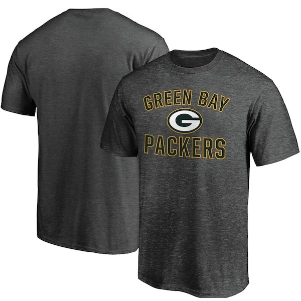 Green Bay Packers Fanatics Branded Victory Arch T-Shirt - Heathered Charcoal