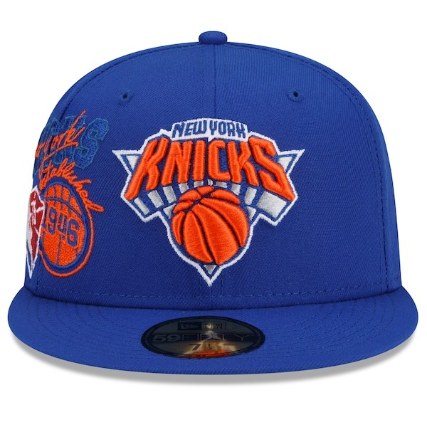 New York Knicks New Era Back Half Team 59FIFTY Fitted Hat - Blue