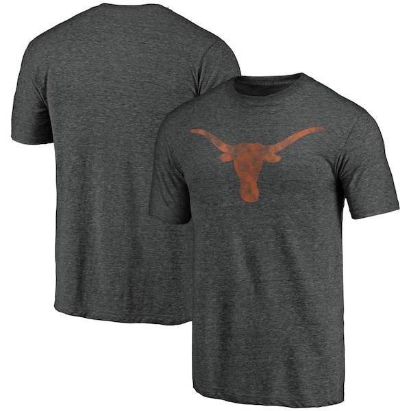 Texas Longhorns Fanatics Branded Classic Primary Tri-Blend T-Shirt - Heathered Charcoal