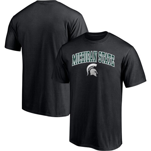 Michigan State Spartans Fanatics Branded Logo Campus T-Shirt - Black