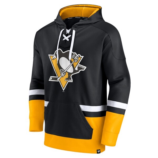 Pittsburgh Penguins Fanatics Branded First Battle Power Play Pullover Hoodie - Black