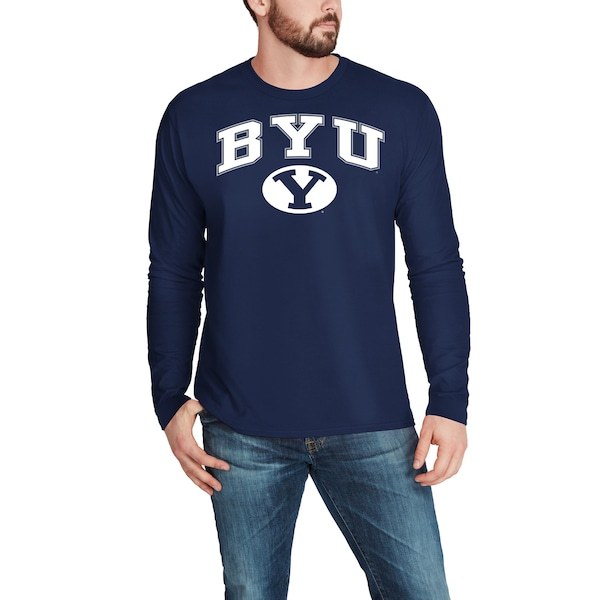 BYU Cougars Fanatics Branded Campus Long Sleeve T-Shirt - Navy