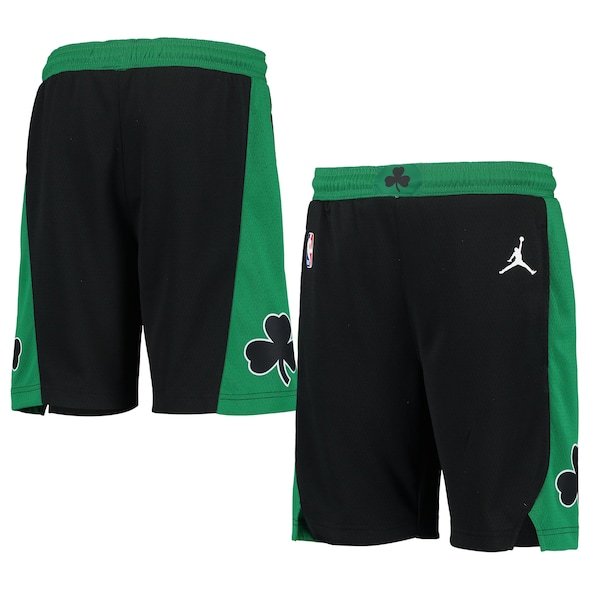 Boston Celtics Jordan Brand Youth 2019/20 Swingman Performance Shorts - Statement Edition - Black