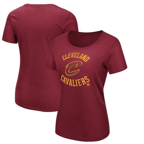 Cleveland Cavaliers Majestic Women's The Main Thing T-Shirt - Wine
