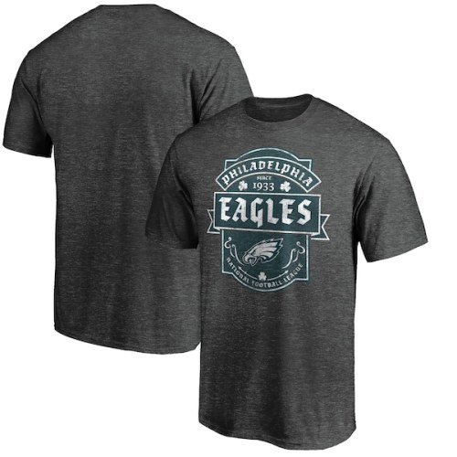 Philadelphia Eagles Fanatics Branded St. Patrick's Day Celtic T-Shirt - Heathered Charcoal