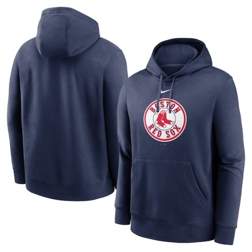 Boston Red Sox Nike Alternate Logo Club Pullover Hoodie - Navy