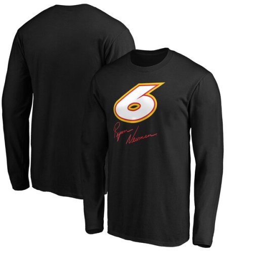 Ryan Newman Fanatics Branded Number Signature Long Sleeve T-Shirt - Black