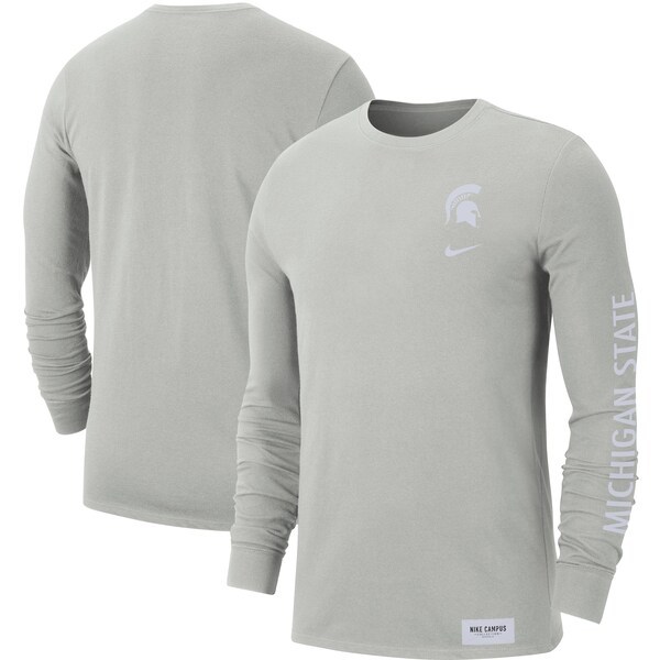 Michigan State Spartans Nike 2-Hit Long Sleeve T-Shirt - Gray