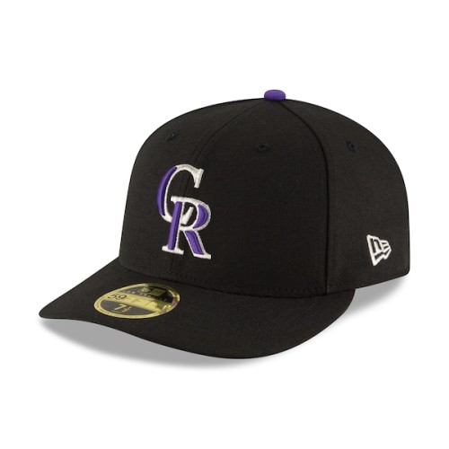 Colorado Rockies New Era Game Authentic Collection On-Field Low Profile 59FIFTY Fitted Hat - Black