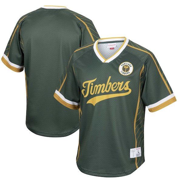 Portland Timbers Mitchell & Ness Since '96 Sublimated Mesh V-Neck T-Shirt - Green