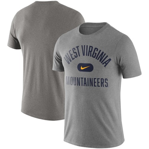 West Virginia Mountaineers Nike Team Arch T-Shirt - Heathered Gray