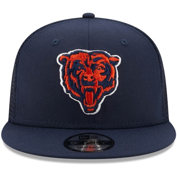 Chicago Bears New Era Secondary Logo Classic Trucker 9FIFTY Snapback Hat - Navy