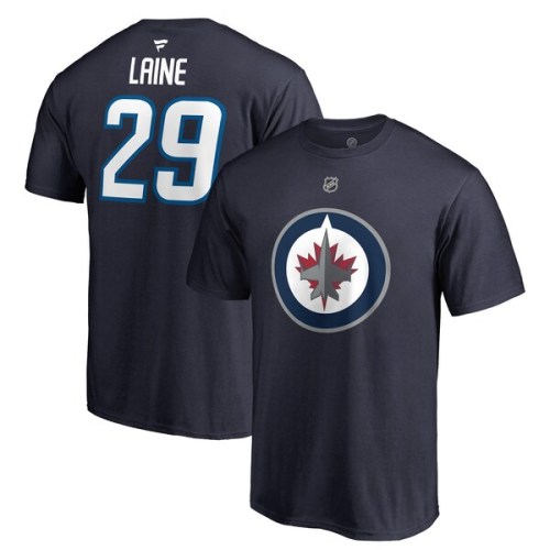 Patrik Laine Winnipeg Jets Fanatics Branded Authentic Stack Name & Number T-Shirt - Navy