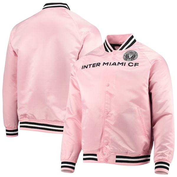 Inter Miami CF Mitchell & Ness Raglan Full-Snap Jacket - Pink