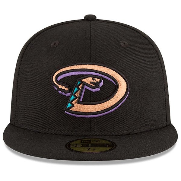 Arizona Diamondbacks New Era Side Patch 2001 World Series 59FIFTY Fitted Hat - Black