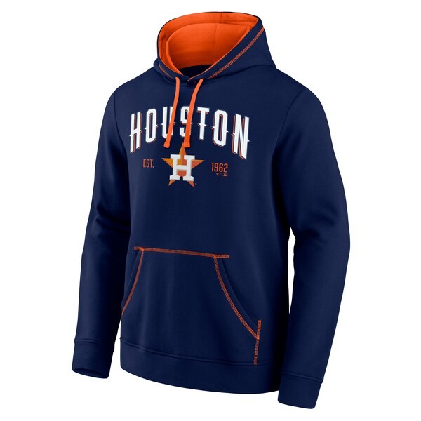 Houston Astros Fanatics Branded Ultimate Champion Logo Pullover Hoodie - Navy/Orange