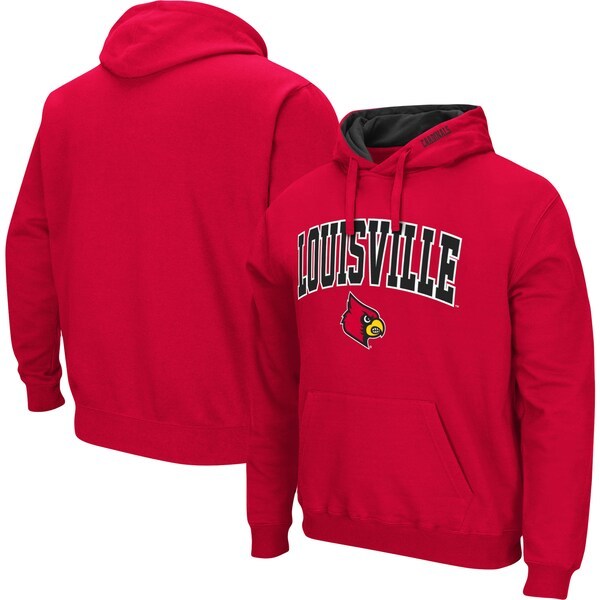 Louisville Cardinals Colosseum Arch & Logo 3.0 Pullover Hoodie - Red
