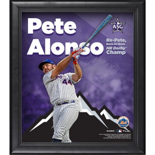 Pete Alonso New York Mets Fanatics Authentic Framed 15" x 17" 2021 Homerun Derby Champion Photograph