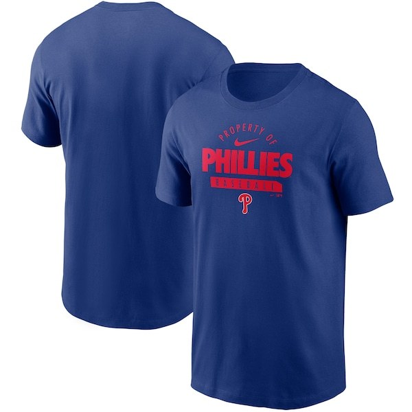Philadelphia Phillies Nike Primetime Property Of Practice T-Shirt - Royal