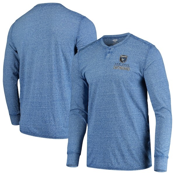San Jose Earthquakes Concepts Sport Podium Henley Long Sleeve T-Shirt - Royal