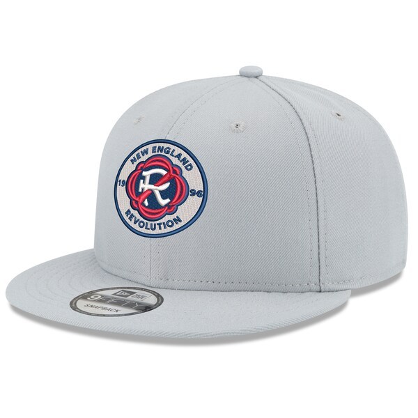 New England Revolution New Era Logo 9FIFTY Snapback Adjustable Hat - Gray