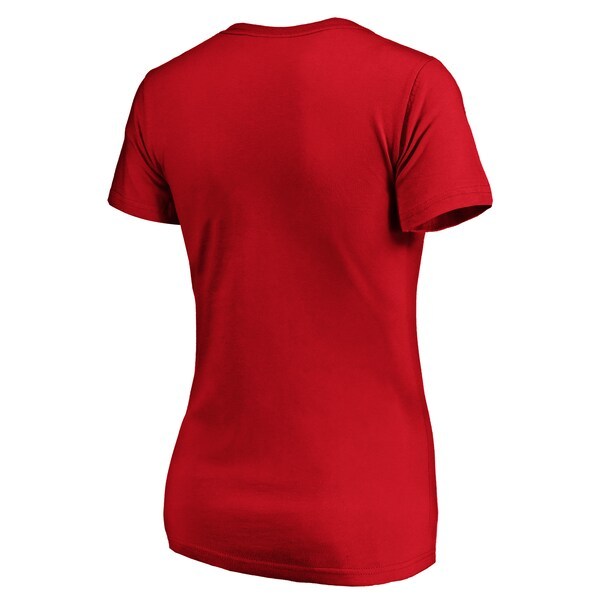 Maryland Terrapins Fanatics Branded Women's Primary Logo V-Neck T-Shirt - Red