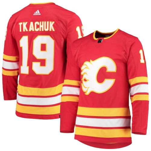 Matthew Tkachuk Calgary Flames adidas Home Primegreen Authentic Pro Player Jersey - Red