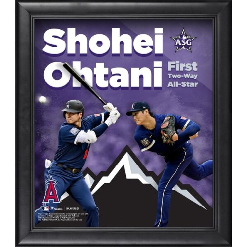 Shohei Ohtani Los Angeles Angels Fanatics Authentic Framed 15" x 17" 2021 MLB All-Star Game First Two-Way All-Star Photograph