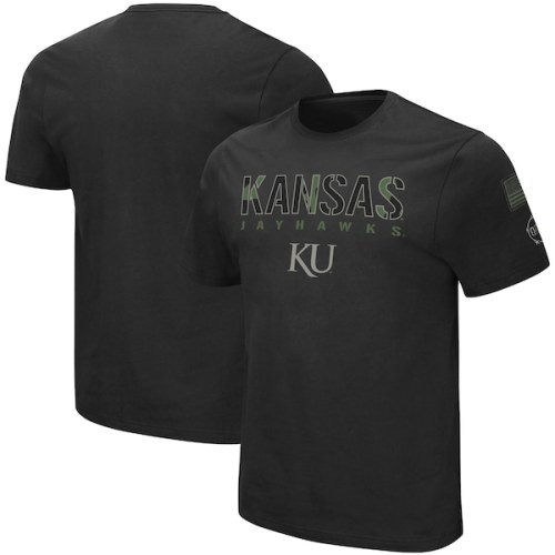 Kansas Jayhawks Colosseum Big & Tall OHT Military Appreciation Informer T-Shirt - Black