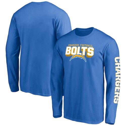 Los Angeles Chargers Fanatics Branded Hometown Collection Facemask Long Sleeve T-Shirt - Powder Blue