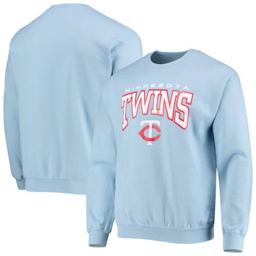 Minnesota Twins Stitches Team Pullover Sweatshirt - Light Blue
