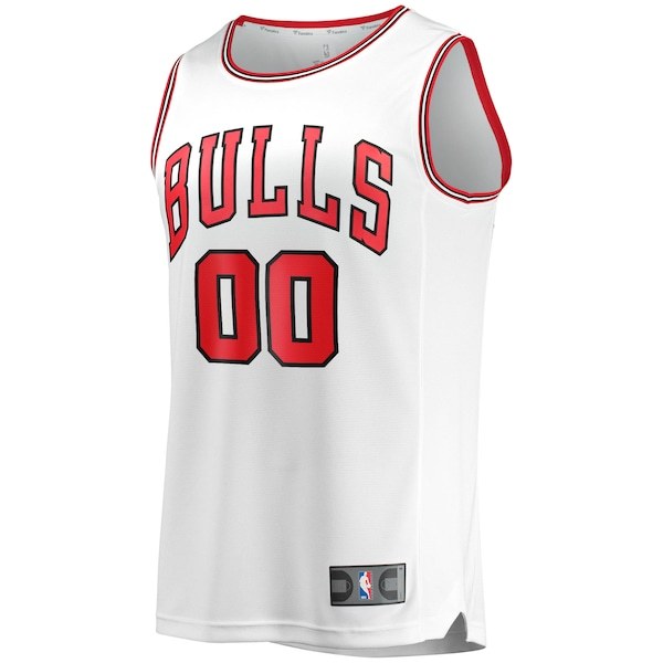 Chicago Bulls Fanatics Branded Youth Fast Break Custom Replica Jersey White - Association Edition