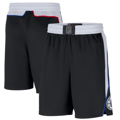 LA Clippers Nike 2020/21 City Edition Swingman Shorts - Black