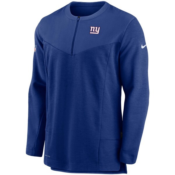 New York Giants Nike Sideline Half-Zip UV Performance Jacket - Royal