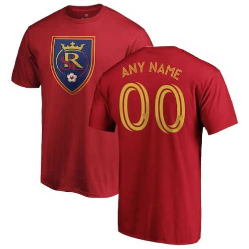 Real Salt Lake Fanatics Branded Personalized Authentic Name & Number T-Shirt - Red