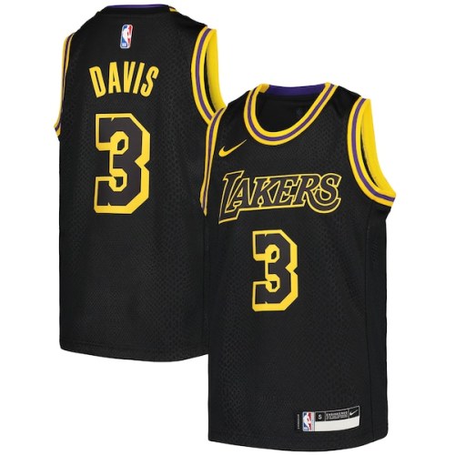 Anthony Davis Los Angeles Lakers Nike Youth Swingman Jersey - City Edition - Black