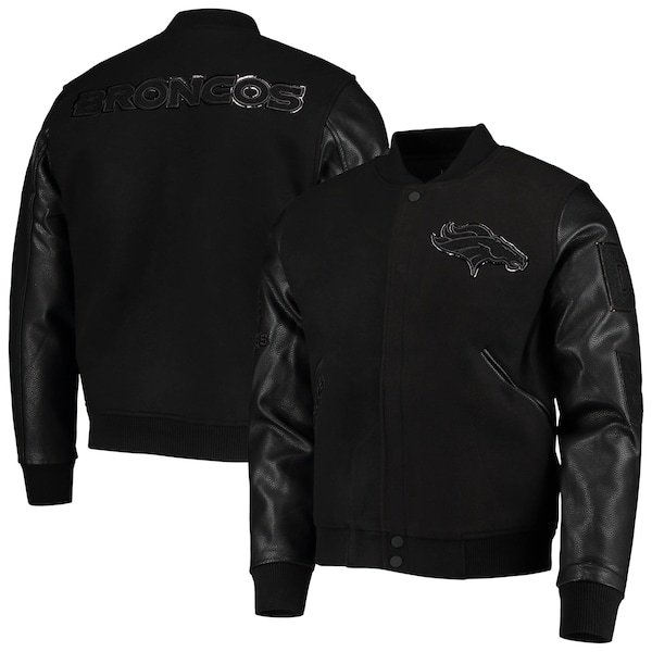 Denver Broncos Pro Standard Full-Zip Varsity Jacket - Black