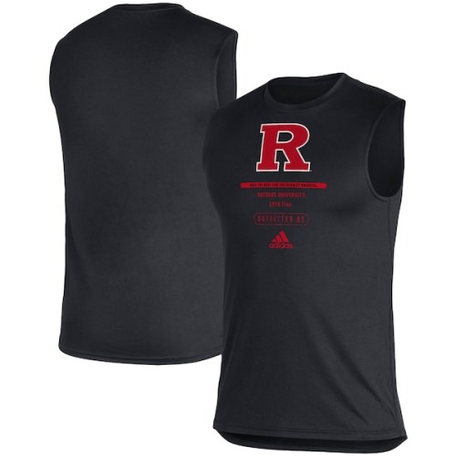 Rutgers Scarlet Knights adidas Sideline Locker Tag AEROREADY Creator Sleeveless T-Shirt - Black
