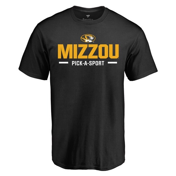 Missouri Tigers Custom Sport Wordmark T-Shirt - Black