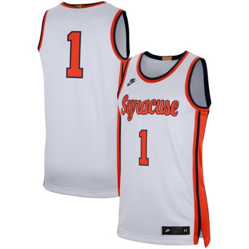 #1 Syracuse Orange Nike Retro Limited Jersey - White