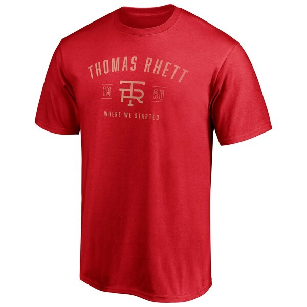 Thomas Rhett x Fanatics Exclusive Where We Started Logo T-Shirt - Red