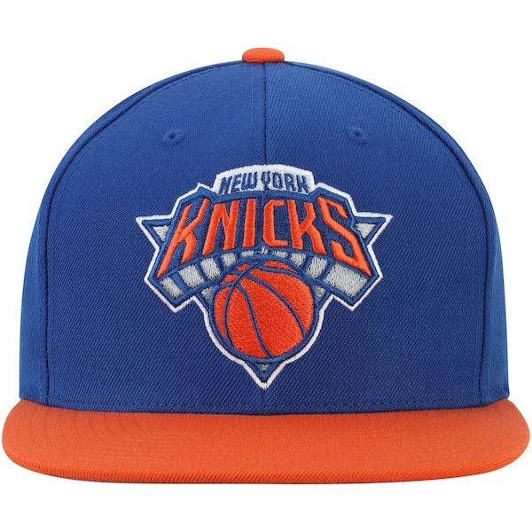 New York Knicks Mitchell & Ness Two-Tone Wool Snapback Hat - Blue/Orange