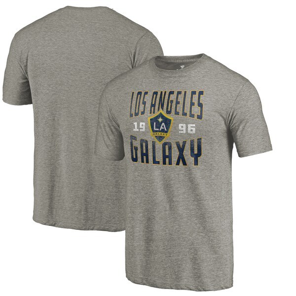 LA Galaxy Fanatics Branded Antique Stack Tri-Blend T-Shirt - Gray
