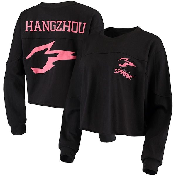 Hangzhou Spark G-III 4Her by Carl Banks Women's Spirit Long Sleeve T-Shirt - Black