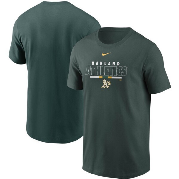 Oakland Athletics Nike Color Bar T-Shirt - Green