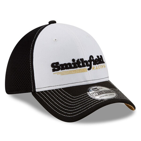 Aric Almirola New Era Smithfield NEO 39THIRTY Flex Hat - Black/White
