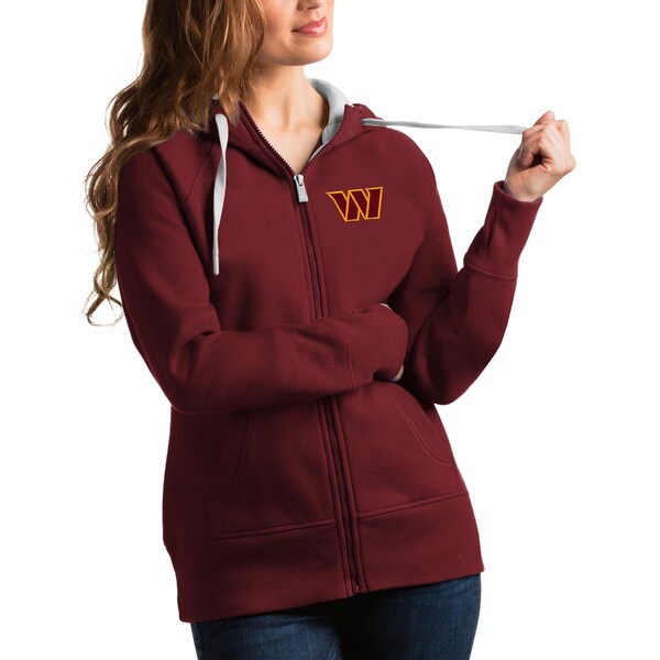 Washington Commanders Antigua Women's Victory Full-Zip Hoodie - Burgundy