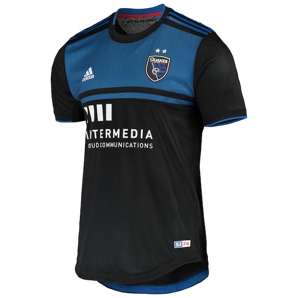 San Jose Earthquakes adidas Authentic Primary Performance Jersey - Black