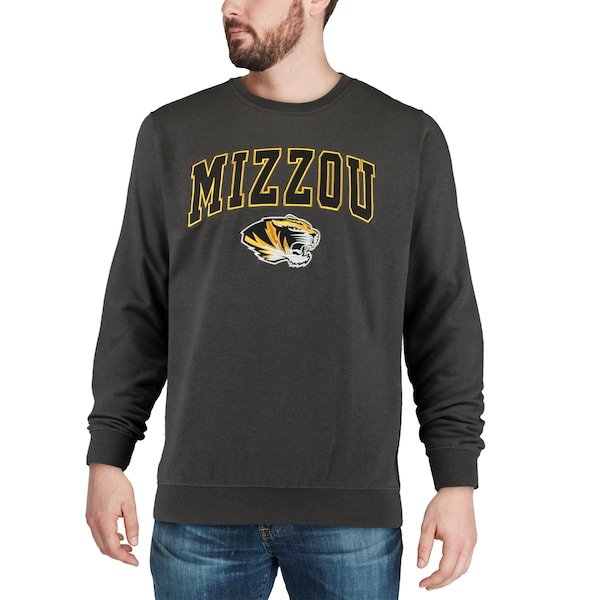 Missouri Tigers Colosseum Arch & Logo Crew Neck Sweatshirt - Charcoal