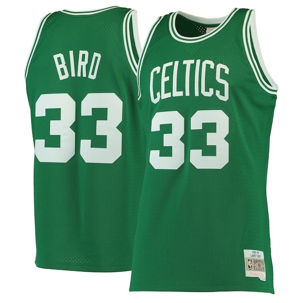 Larry Bird Boston Celtics Mitchell & Ness 1985-86 Hardwood Classics Swingman Jersey - Kelly Green